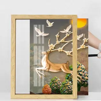 

Push left Vertical Version Decor Painting Minimalist Painting Box Modern Power Switch Decorative Hanging Painting Box Meter Box