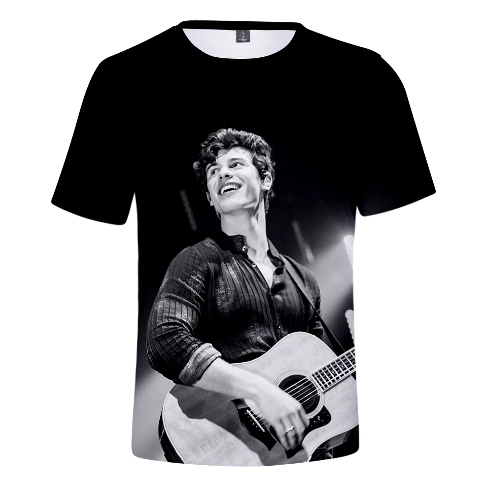 2022 Summer New Shawn Mendes 3D T Shirt Summer Fashion Short Sleeve T shirt Men Women Oversized Clothes|T-Shirts| - AliExpress
