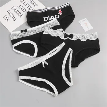 

4 Pcs/lot Panties Women Underwear Cotton Briefs Sexy Panties Lingeries Shorts Underpant Girls Cute Panty Ladies