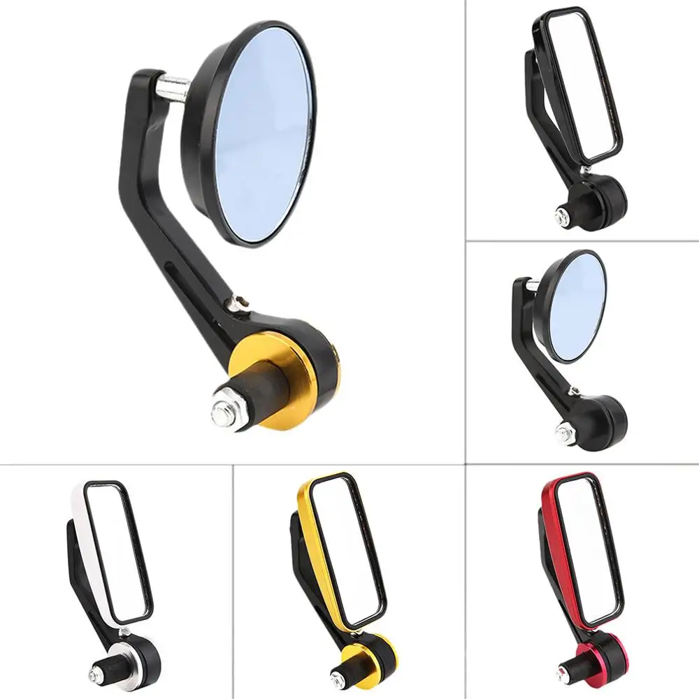 Quality Motorcycle Aluminum Rear View Handle Bar End Reflective Mirrors