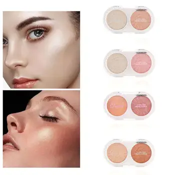 

Natural Long Lasting Whitening Concealer Foundation Oil Control Matte Blush Rouge Contour Powder Cake