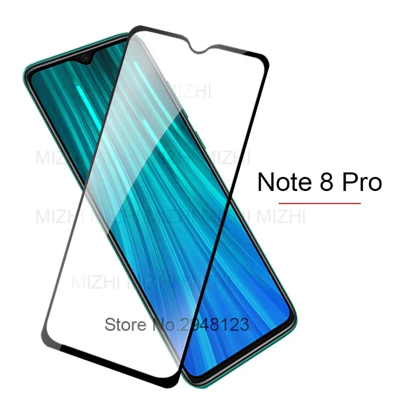 

note8pro protective glass on for xiaomi redmi note 8 note8 pro screen protector for redmi 8 8pro protective film full gule glass