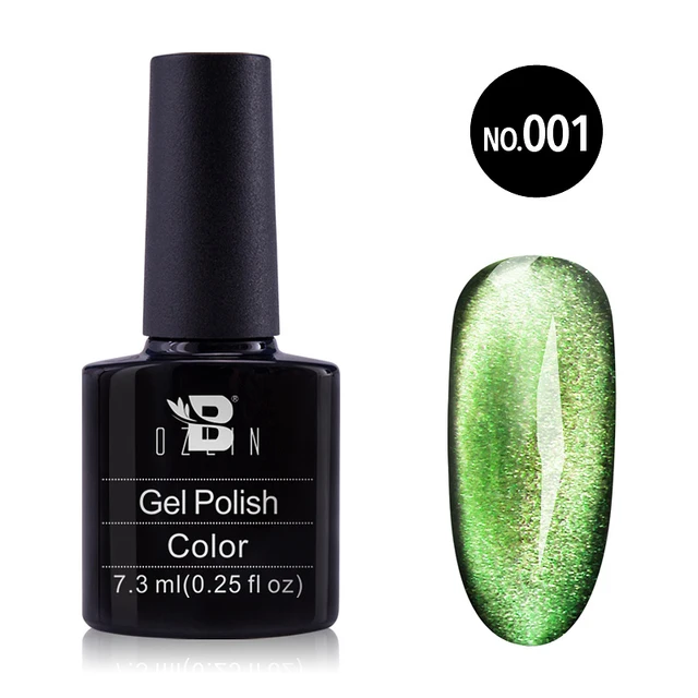 5D Cat Eye Magnetic Nail Gel 7.3ML Gel Polish Soak Off LED UV Gel Lacquers Strong Effect Varnish Black Base Need Nails Art Tools 01