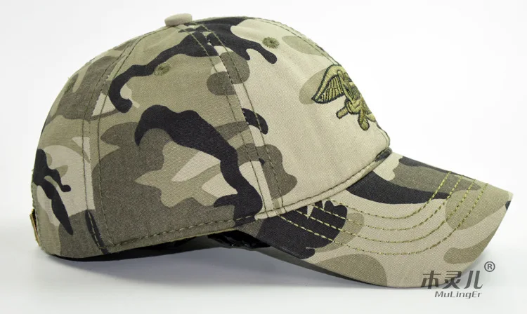 Women Caps Army Adjustable Embroidery Baseball Cap Hip-Hop Boyfriend Casual Daily Sun Shading Camouflage Fashion Chic All-match