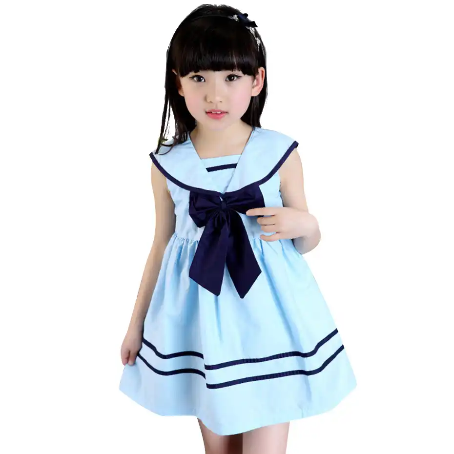 girls navy summer dress