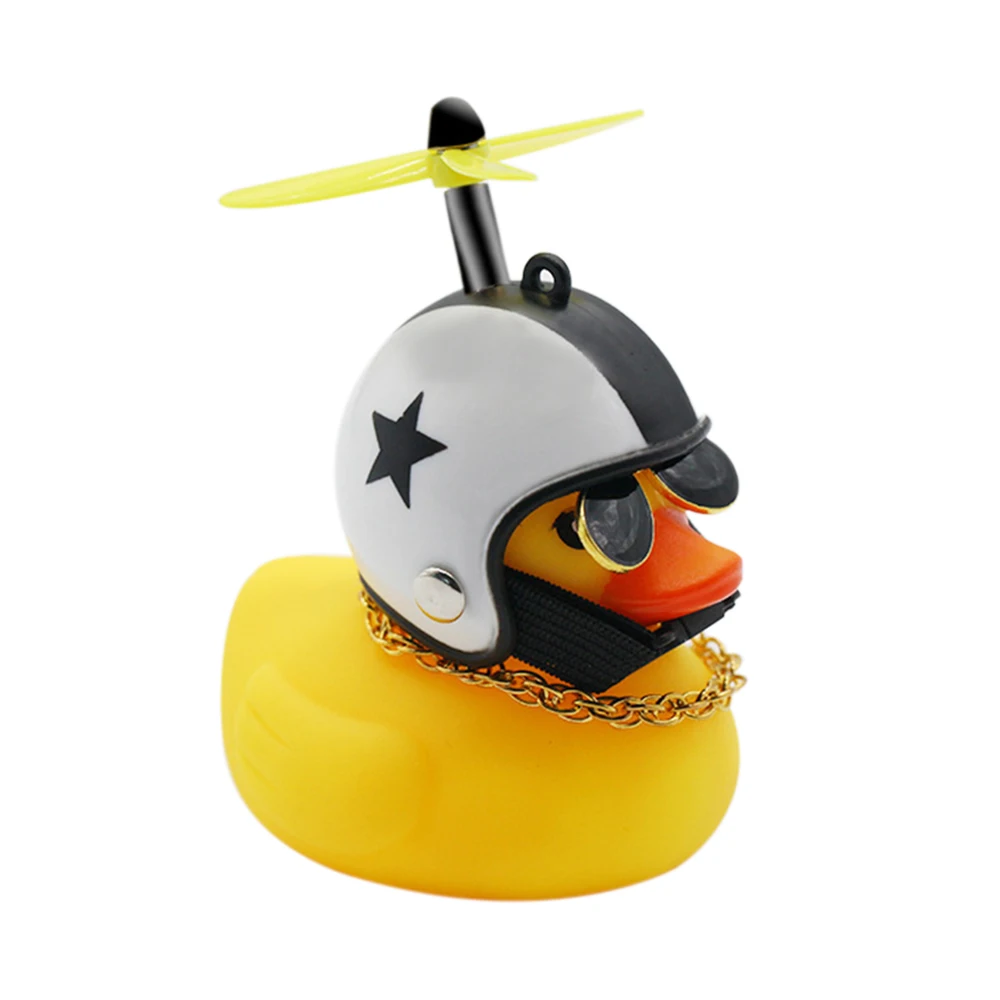 Bicycle Lights Bell Cute Little Yellow Duck Handlebar Horn Lamp for Bike Motorcycle Car Accessories - Цвет: 2