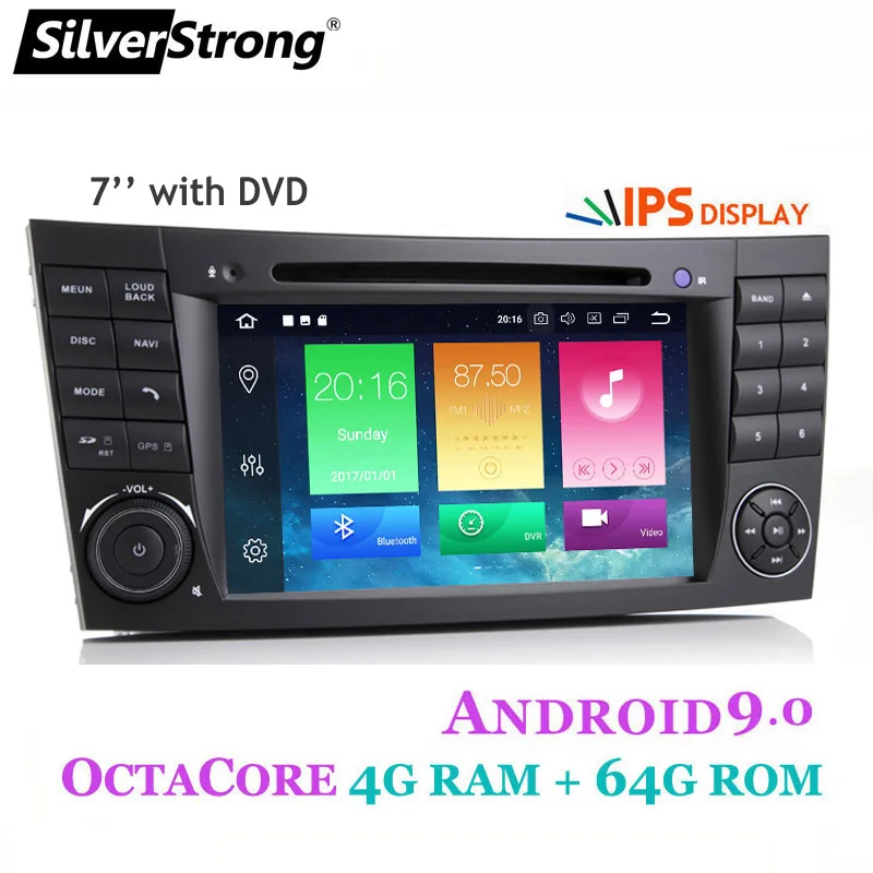 Ips DSP Android9.0 Автомобильный gps радио 4 г 64 г магнитофон стерео для Mercedes Benz CLK W209 W203 W208 W463 Vaneo Viano Vito - Цвет: ZX5-64G-W211DVD