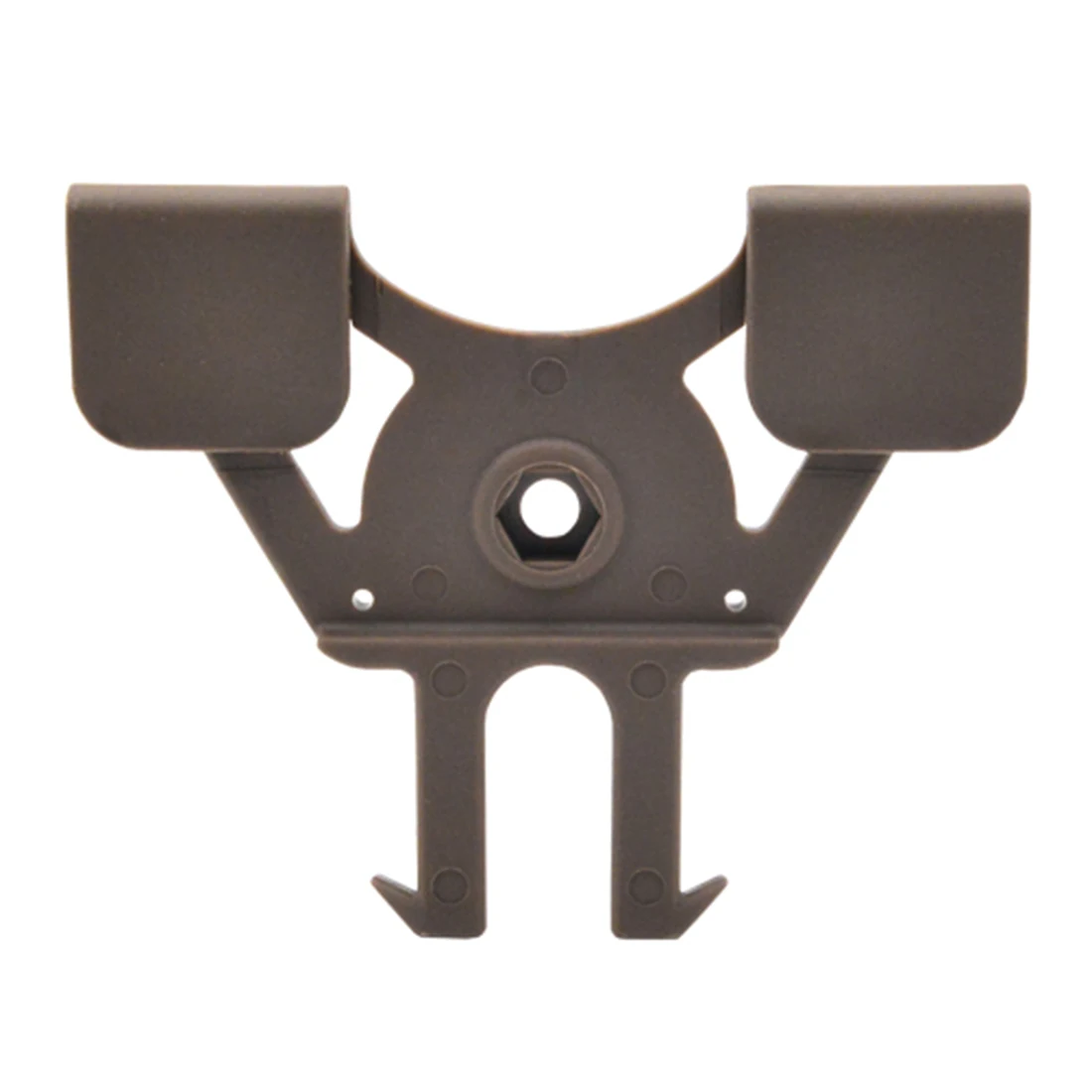 

Amomax Tactical Hard Shell MOLLE Attachment Compatible with All Amomax Holsters Magazine Pouches - FDE Color