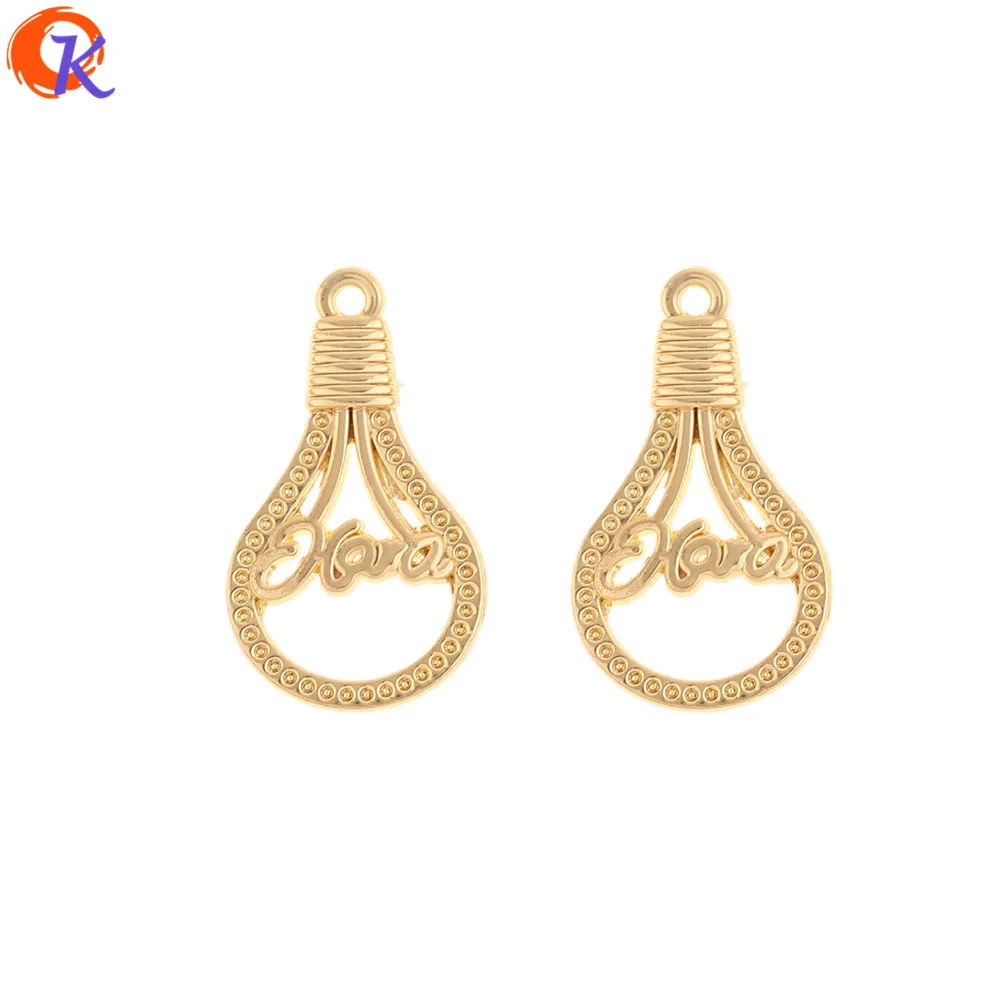 

Cordial Design 100Pcs 16*27MM Jewelry Accessories/Earrings Connectors/Bulb Shape/DIY Jewelry Making/Hand Made/Earring Findings