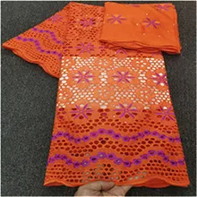 Сухой Мягкий Хлопок Вуаль со швейцарским кружевом кружево последние высокое качество швейцарские кружева ткань из Дубая 7 ярдов