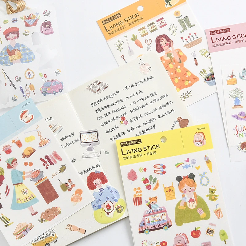 Креативная милая девушка наклейка s Скрапбукинг Kawaii Руководство DIY bullet journal наклейка Повседневная жизнь дневник стационарные принадлежности 06569