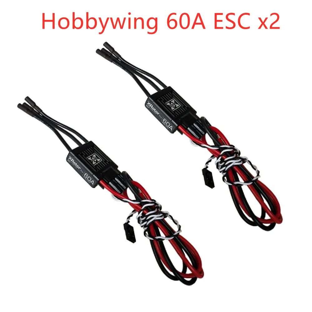 2PCS Hobbywing Xrotor PRO 60A RC Electric Brushless Speed Controller for Makeflyeasy Fighter RC Airplane Makeflyeasy Freeman