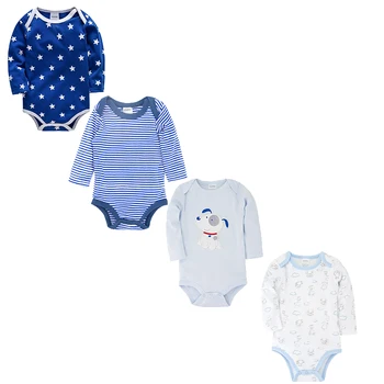 

Honeyzone 4pcs/Set Newborn Baby Girl Clothes Toddler 100%Cotton Pyjama Bebe Recien Nacido 0 Meses Neonato Cute Dog Baby Onesie