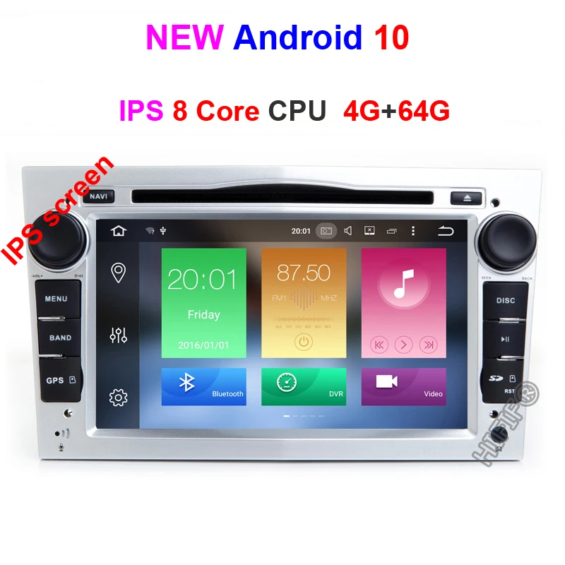 DSP Автомобильный мультимедийный плеер gps Android 10 2 Din DVD Automotivo для OPEL/ASTRA/Zafira/Combo/Corsa/Antara/Vivaro радио FM DSP DVR - Цвет: Octa Core 4G 64G