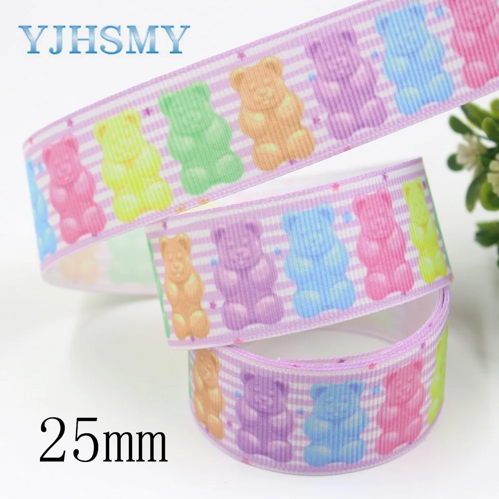 YJHSMY, I-191007-2388, 38 мм 10 ярдов мультфильм корсажные ленты, Свадебная вечеринка украшения лук кепки DIY аксессуары украшения материал