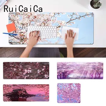 

RuiCaiCa pink cherry blossom tree Office Mice Gamer Soft Mouse Pad Anti-Slip Durable Silicone Computermats