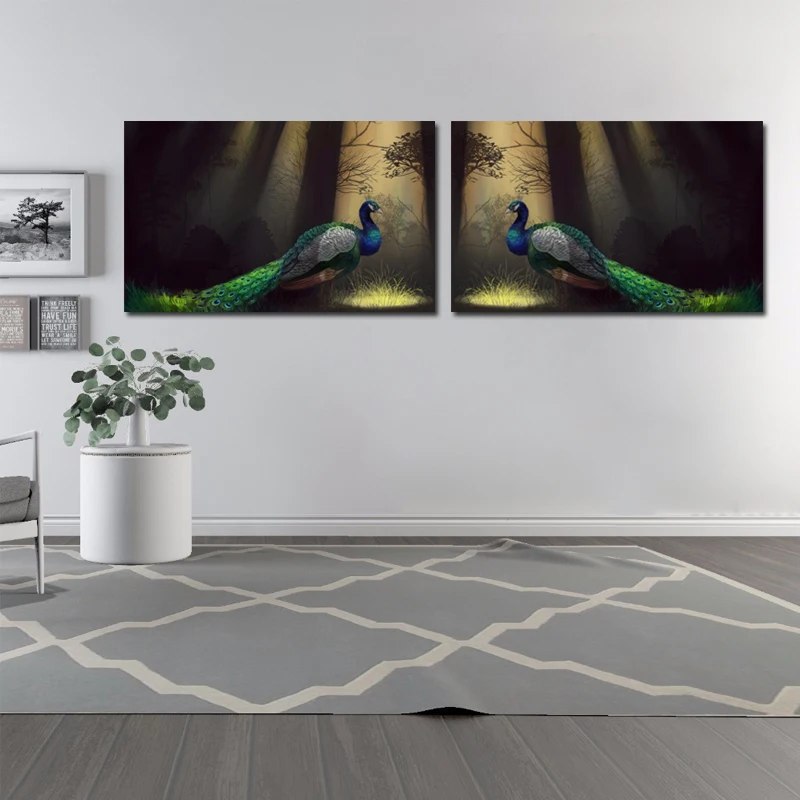 Современные постеры и принты животных настенная Картина на холсте красивые