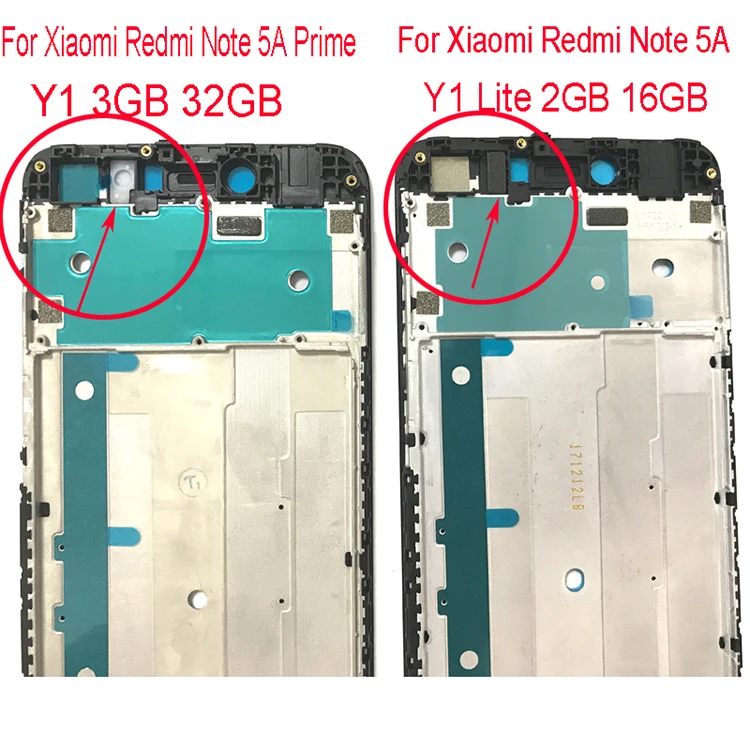 1 шт. Высокое качество для Xiaomi Redmi Примечание 5A/Y1 Lite спереди Корпус рамка рамки LCD+ инструмент для ремонта