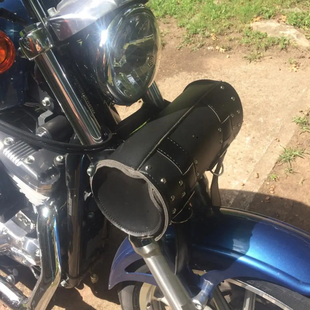 Hot New Black Prince's Car Motorcycle Saddle Bags Storage Cruiser Tool Bag Luggage Handle Bar Bag Tail Bags Pacote Motos Le