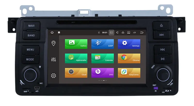 Sale 9 Inch Android 9.0 Octa Cores One Din Car Radio Stereo System For BMW E46 M3 WIFI Radio GPS Bluetooth USB SD Multimedia Carplay 7