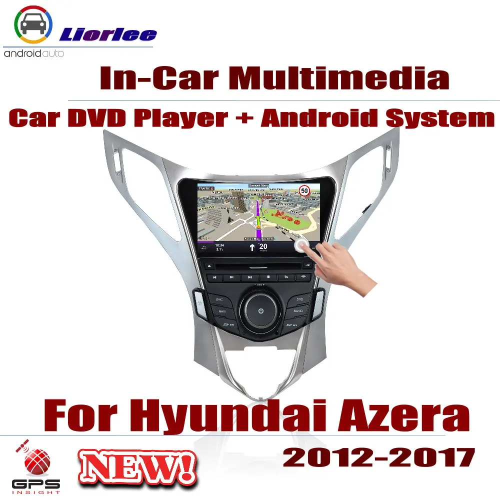Автомобильный мультимедийный плеер Hyundai Azera 2012 ~ 2017 Android радио GPS навигация система