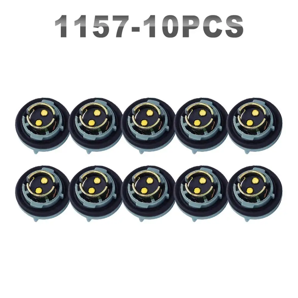 JGAUT 10 штук T5 1156 7440 3156 1157 7443 3157 для автомобильных фар разъем удлинитель лампа разъем электросети - Цвет: 1157 Iron core