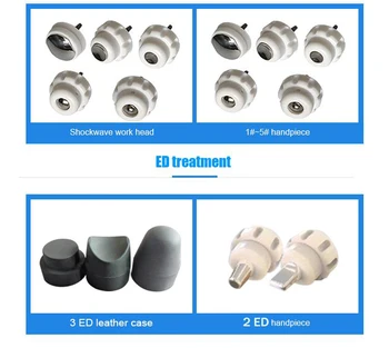 

2019 new Imported Compressor Unlimited Shooting Shockwave Machine Accessories Silicone Headgear Complete Set.