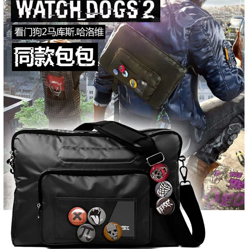 Игра Watch Dogs 2 Косплей Маркус Холлоуэй сумка для взрослых унисекс часы собака