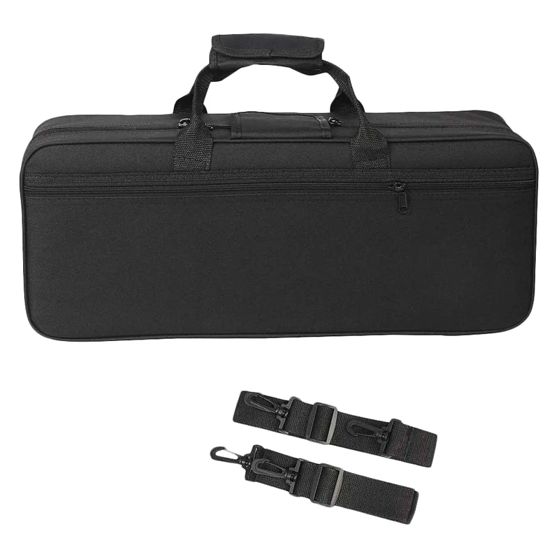 Trumpet Gig Bag Box Backpack Water-Resistant Oxford Cloth Carrying Case with Adjustable Dual Shoulder Strap Pocket Foam Cotton P