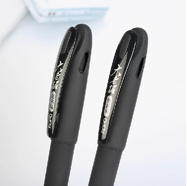 Черные ручки гелевые с чернилами 12 шт. в упаковке удобная ручка 0 7 мм черная