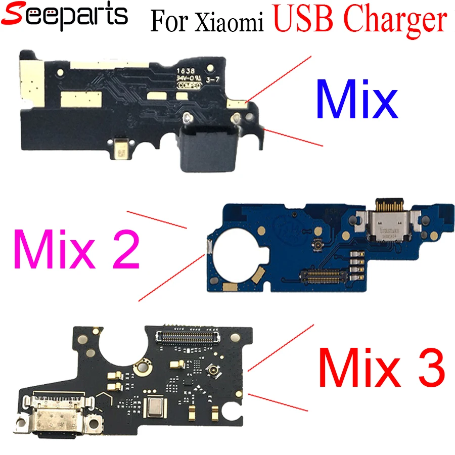 Для Xiaomi Mix 3 Зарядка через usb Порты и разъёмы шлейф Max 2 для платы микрофон гибкий