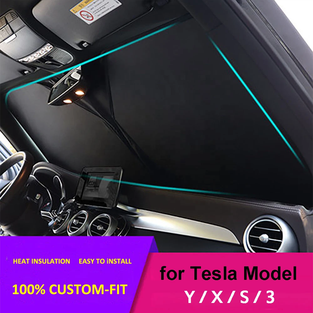 2021 New Car Front Windshield SunShades Block Anti UV Visor Cover For