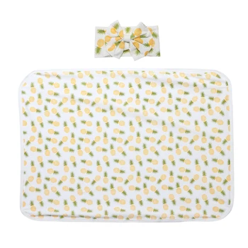 

Baby Swaddle Blanket Receiving Blankets Large Ultra-Soft Newborn Receiving Blanket and Headband Set Baby Gift