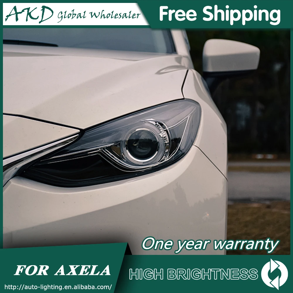 Фары для автомобиля Mazda 3 Axela- DRL дневные ходовые огни головная лампа светодиодный Биксеноновая лампа Противотуманные фары, аксессуары для автомобиля