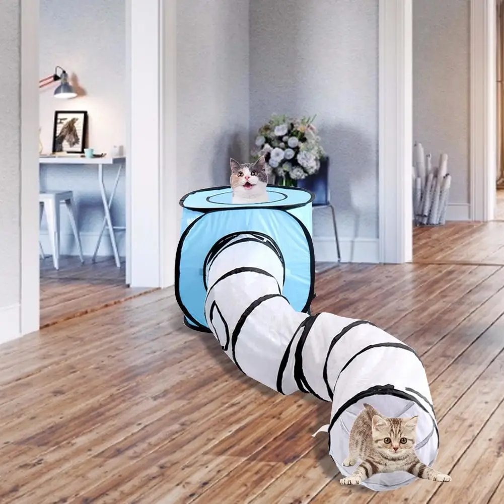 Палатка s-типа кошачий туннель игрушка для кошек складной туннель для кошек