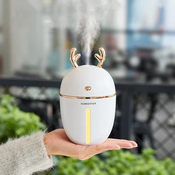 

Mini Deer Air Humidifier USB Diffuser Led Light Aromatherapy Essential Oil Diffuser Home Mist Maker Fogger Air Purifier For Car