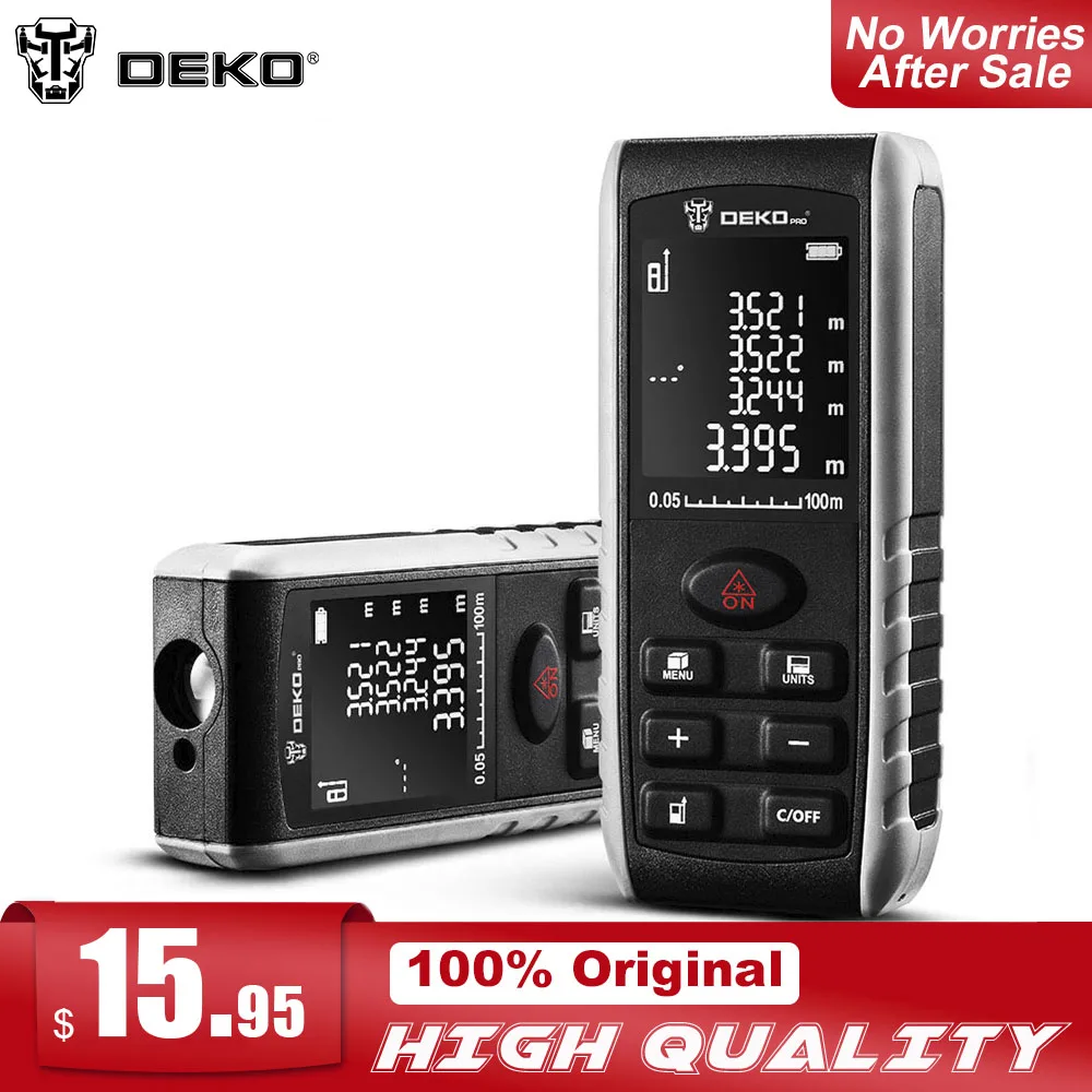 DEKO LRE521 высокоточный лазерный дальномер 40/50/70/100 М Угловой дисплей двойной