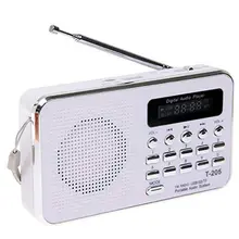 Высокое T-205 портативный fm-радио цифровой светодиодный MP3-плеер спикер Поддержка TF/SD карты