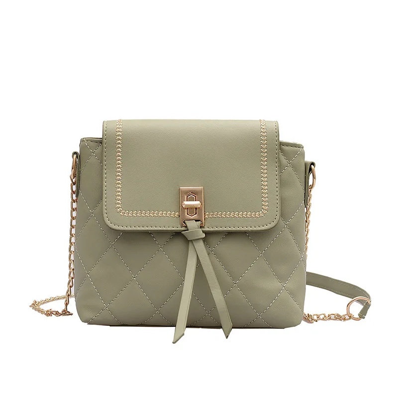 

Women's Bag New Trendy Net Red Fashion Rhombus Chain Messenger Bag Small Bag YUBAI