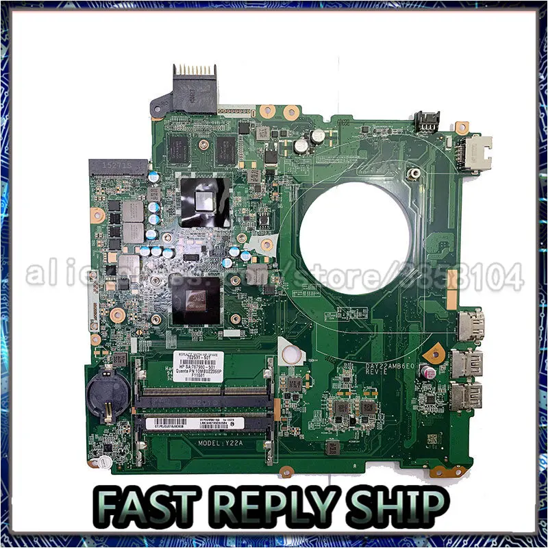 762531 001 501 для HP Pavilion 15 p SERIES DAY22AMB6E0 REV:E A8 6410 2G материнская плата ноутбука 100%