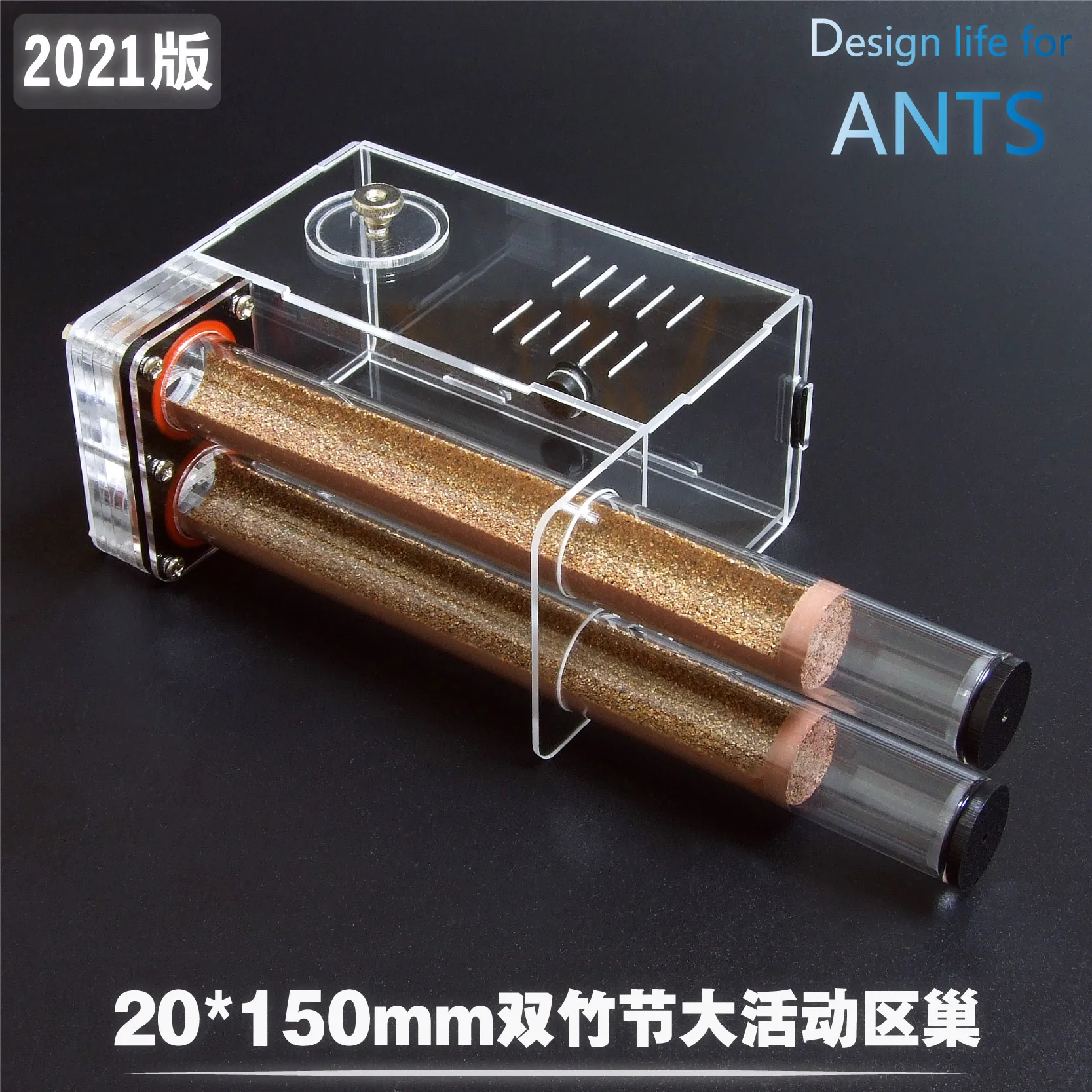 

Pet ants / two 20 x 150mm large activity area bamboo nest / workshop villa professional ackley nest