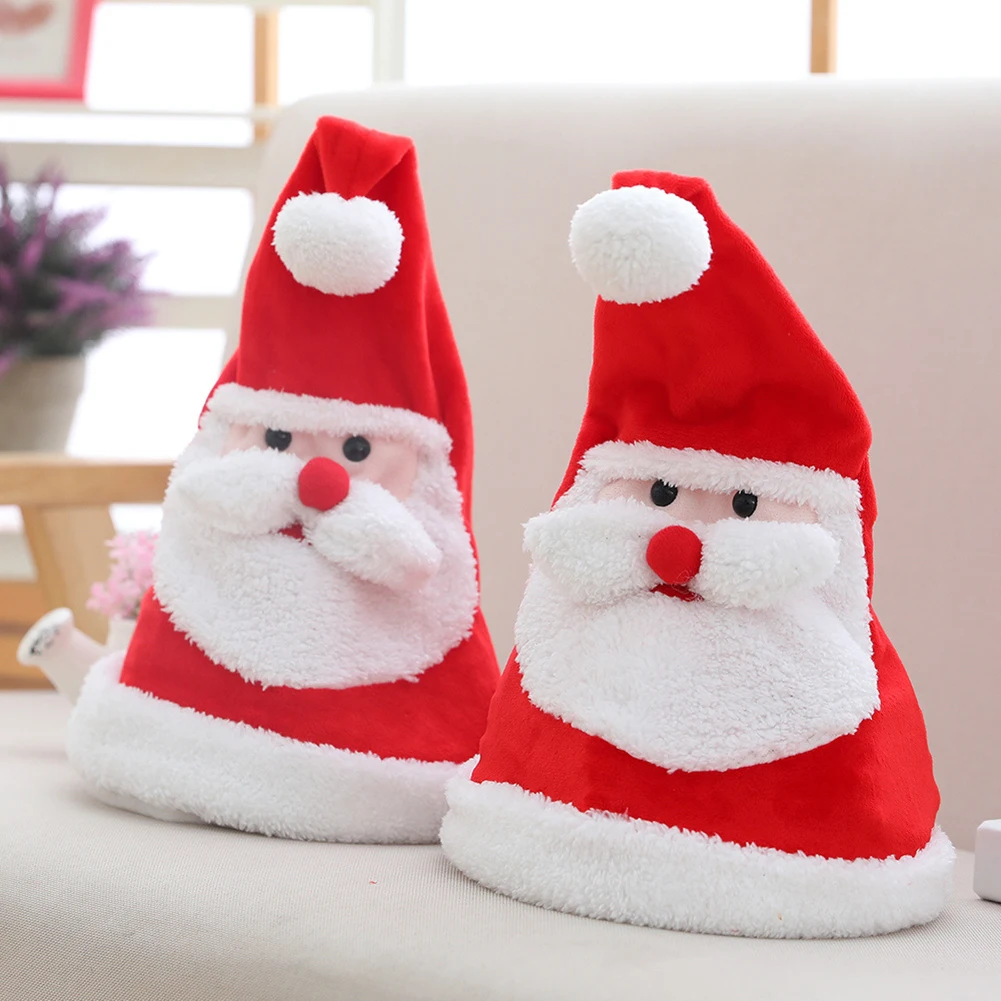 

Electric Christmas Function Hat Santa Hat with Light Sing Illuminated Swing DancinXmas Party Gifts for Boys Girls