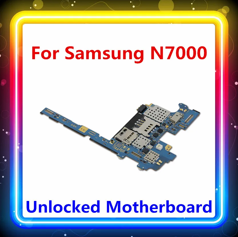 Оригинальная материнская плата для samsung galaxy note N7000 с системой android для note N7000 материнская плата заменена использованная телефонная панель