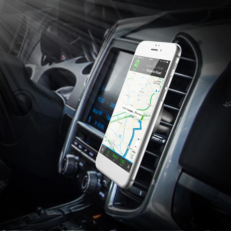 MALUOKASA Магнитная автомобильная подставка для телефона для iphone 8 7 6s samsung S8 Air Vent gps универсальный держатель мобильного телефона с автоматической застежкой