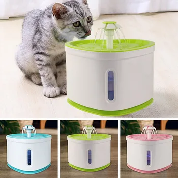 

Pet Cat & Dog Electric USB Interface Heart-shape LED Light Automatic Water Dispenser Kitten Puppy Water Bottle Drink Feeder #1