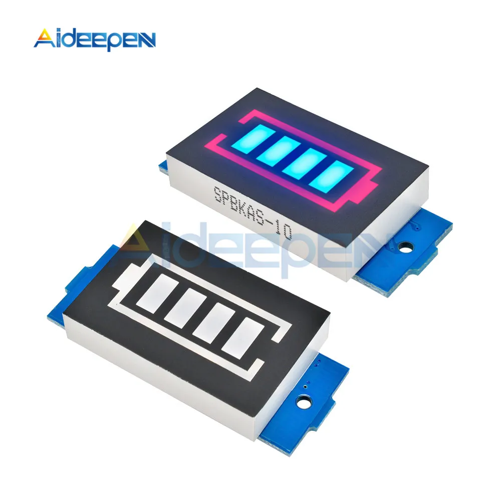 

4S Li-po Li-ion Lithium Battery Capacity Indicator Module Blue Display Electric Vehicle Battery Power Tester Diy