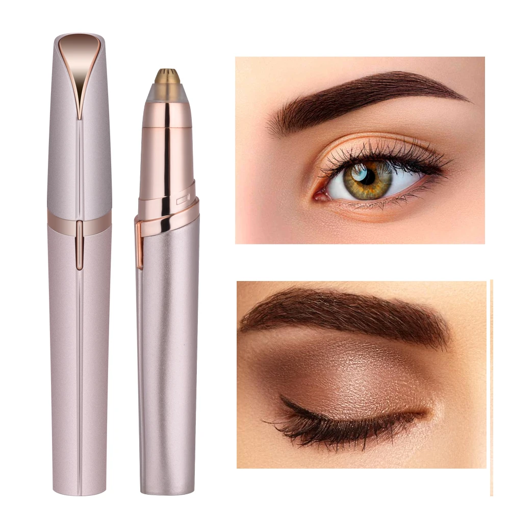 

Eyebrow Trimmer Mini Electric Lipstick Pen Epilator Hair Removal Portable Painless Shaving Eyebrow Razor Portable Beauty Tool