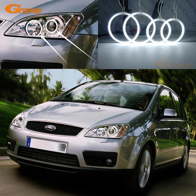 

For Ford Focus C-Max 2003 2004 2005 2006 2007 Xenon headlight Excellent Angel Eyes Ultra bright illumination CCFL angel eyes kit