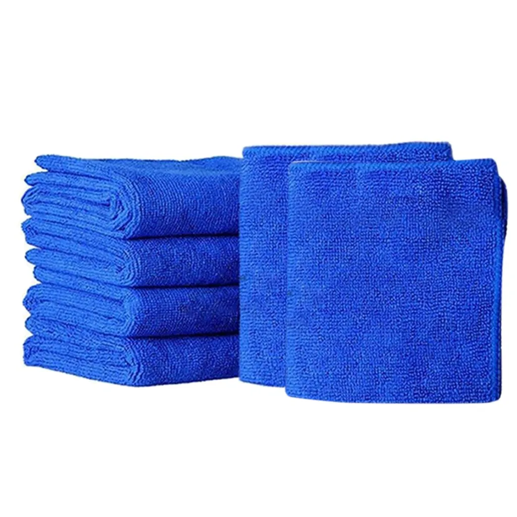 6 шт. синий мягкий и абсорбирующий уход микрофибра чистящие полотенца Автомойка Voiture аксессуары авто дропшиппинг# PY10