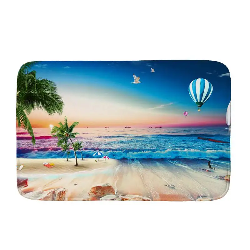 3D Абстрактная живопись фланелевый Коврик для пола Противоскользящий Tapete Коврики